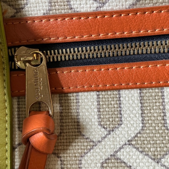 Spartina 449: Veranda Satchel Crossbody Bag- Geometric Pattern - Picture 5 of 11